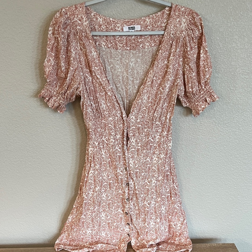 BB Dakota Pink Floral Dress